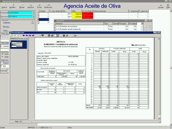 Contabilidad de existencias, anexo Ie - Agencia de Información y Control Alimentarios (AICA) - Agencia para el aceite de oliva (AAO)