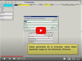 ¿Cómo configurar los datos de nuestras empresas (dirección, mail, nif,...) para emitir presupuestos, pedidos, albaranes, facturas, cobros SEPA,...? Nada más sencillo.