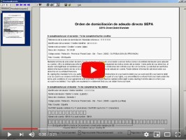 Cobros mediante el nuevo formato SEPA xml: el proceso es el mismo que en el vídeo anterior, simplemente, al generar el fichero hay que indicar que se quiere utilizar el nuevo formato. Además, os mostramos cómo imprimir las cartas (mandatos) para que os firmen los clientes.
