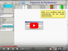 Funcionamiento de la pantalla para asignar y modificar los rendimientos de los lotes de aceituna y cómo hacer ajustes automáticos en función del rendimiento real. Desde esta misma pantalla se pueden realizar molturaciones rápidamente y generar retiradas de aceite masivas de los agricultores de maquila.