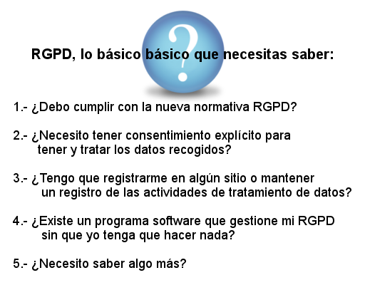 Información básica sobre el nuevo RGPD (Reglamento General de Protección de Datos) - Software/programa de gestión avanzada GNERP para todo tipo de empresas: almazaras, autónomos, talleres, distribución,...